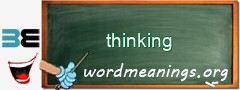 WordMeaning blackboard for thinking